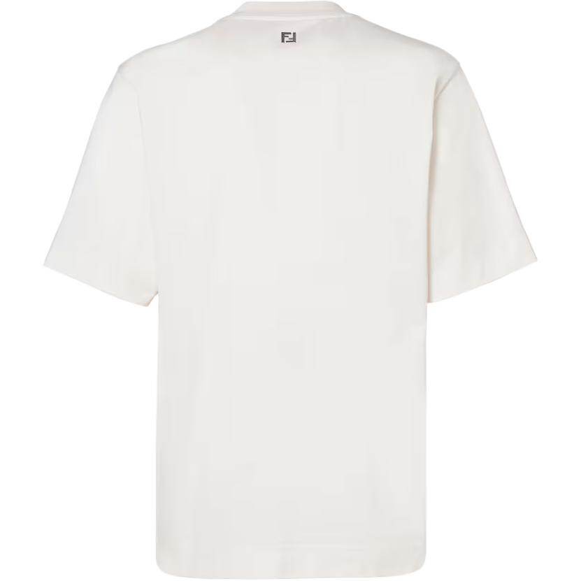Kaos Pendek FENDI dengan Motif Gambar/Cetak, Cocok untuk Pria dan WanitaF-39