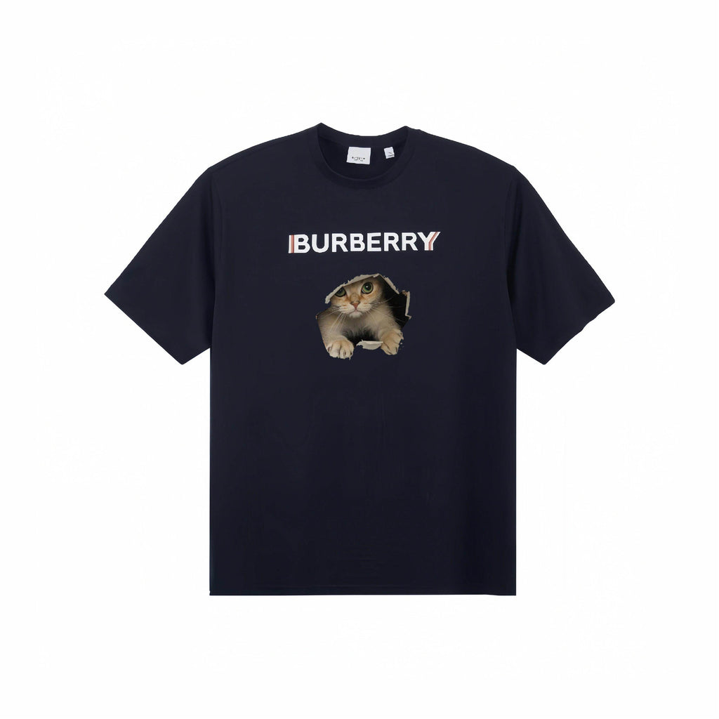 Burberry Kaos Logo Seri Huruf, Unisex, COD '"B-35