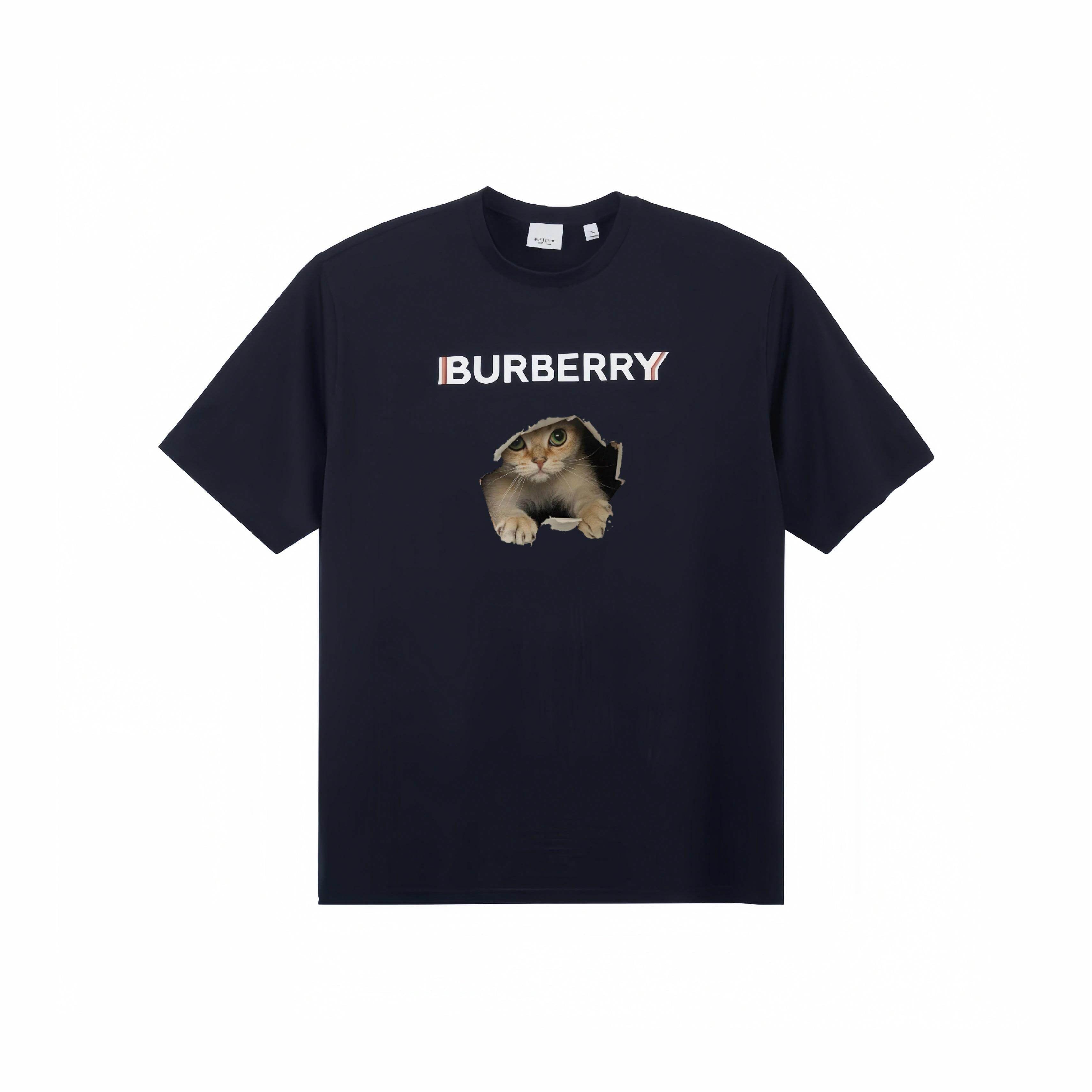 Burberry Kaos Logo Seri Huruf, Unisex, COD '"B-35