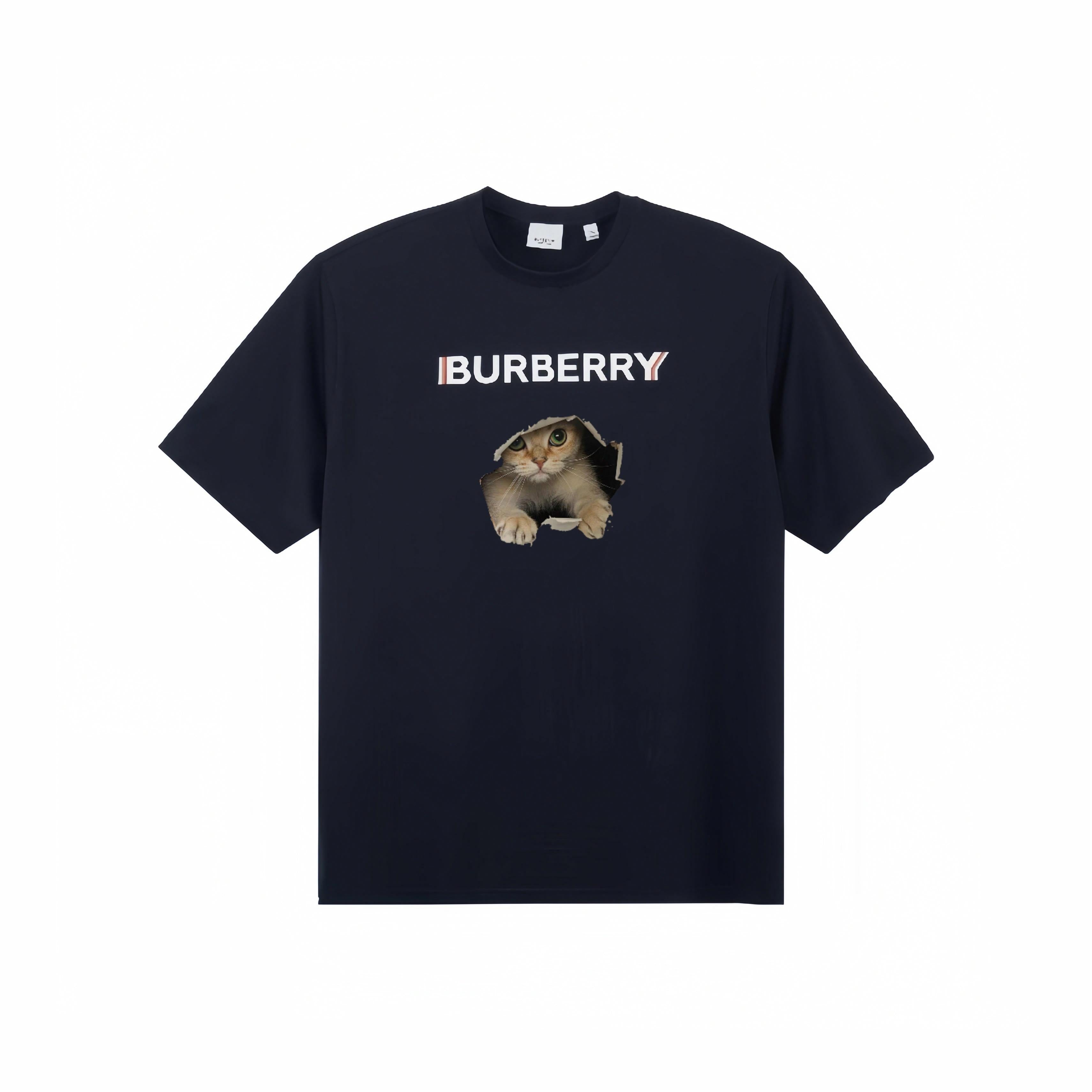 Burberry Kaos Logo Seri Huruf, Unisex, COD '"B-35