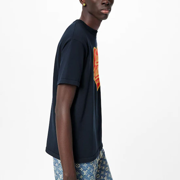 LV Kaos Logo Seri Huruf, Unisex, COD '-L-16