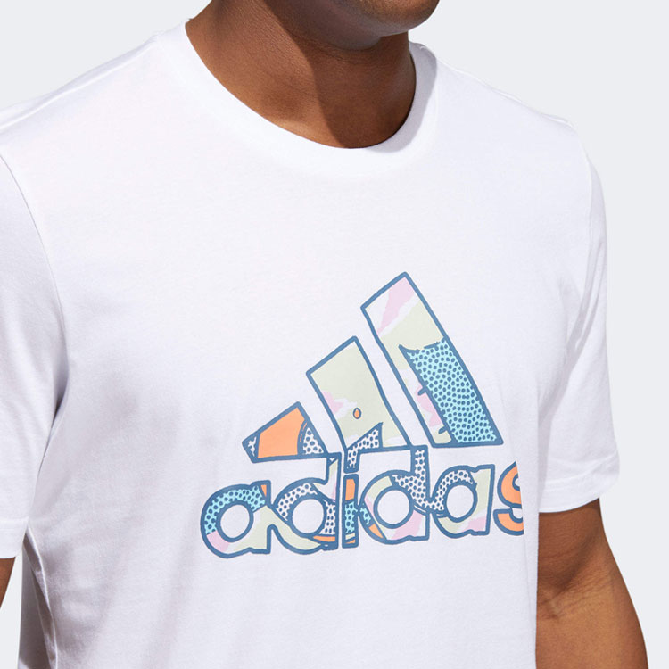 adidas Kaos Logo Seri Huruf, Unisex, COD '" AD-37