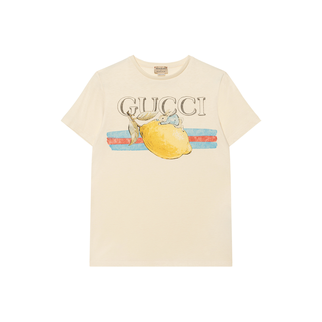GUCCI Kaos Logo Seri Huruf, Unisex, COD '"  G-114