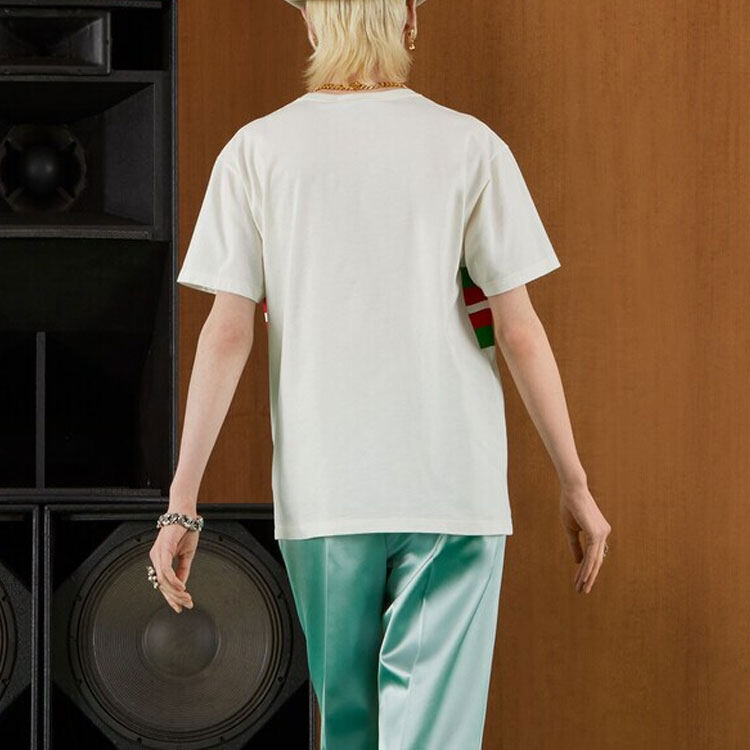 GUCCI Kaos Logo Seri Huruf, Unisex, COD '"    '"  G-65