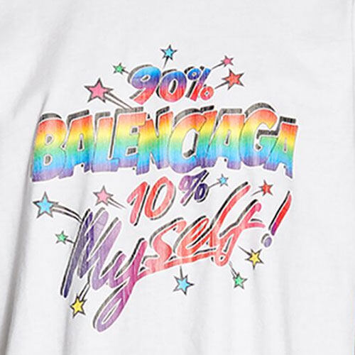 Kaos Pendek Balenciaga dengan Motif Gambar/Cetak, Cocok untuk Pria dan Wanita -BL-11