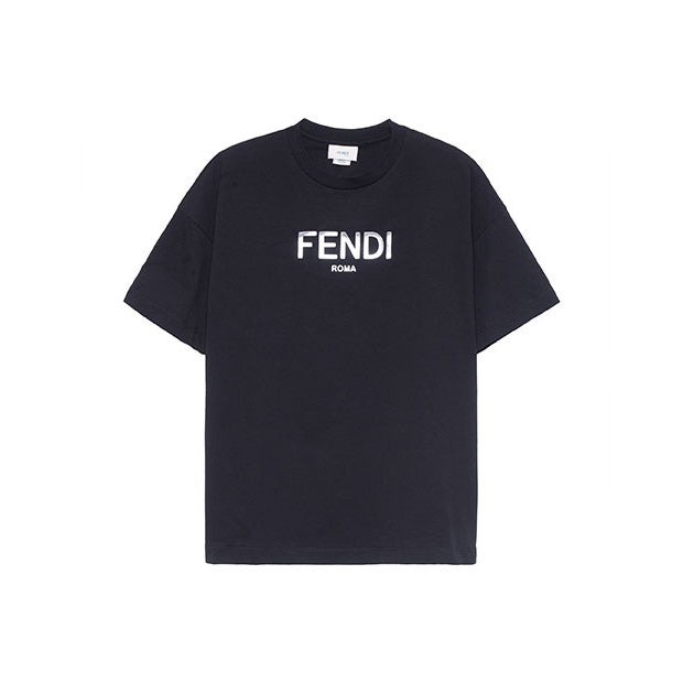 Kaos Pendek FENDI dengan Motif Gambar/Cetak, Cocok untuk Pria dan WanitaF-24