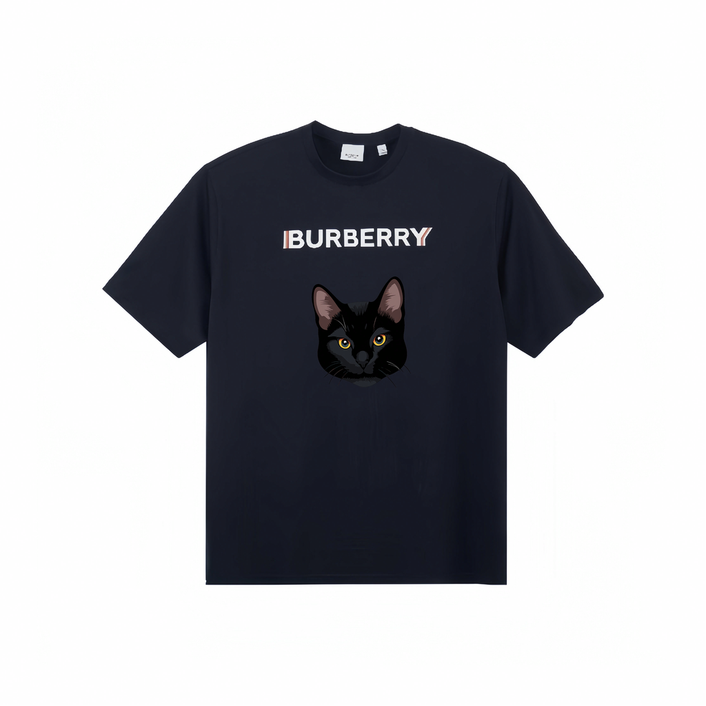 Burberry Kaos Logo Seri Huruf, Unisex, COD '"B-43