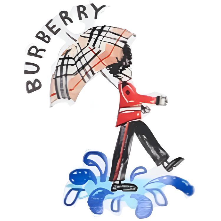 Burberry Kaos Logo Seri Huruf, Unisex, COD '"B-66