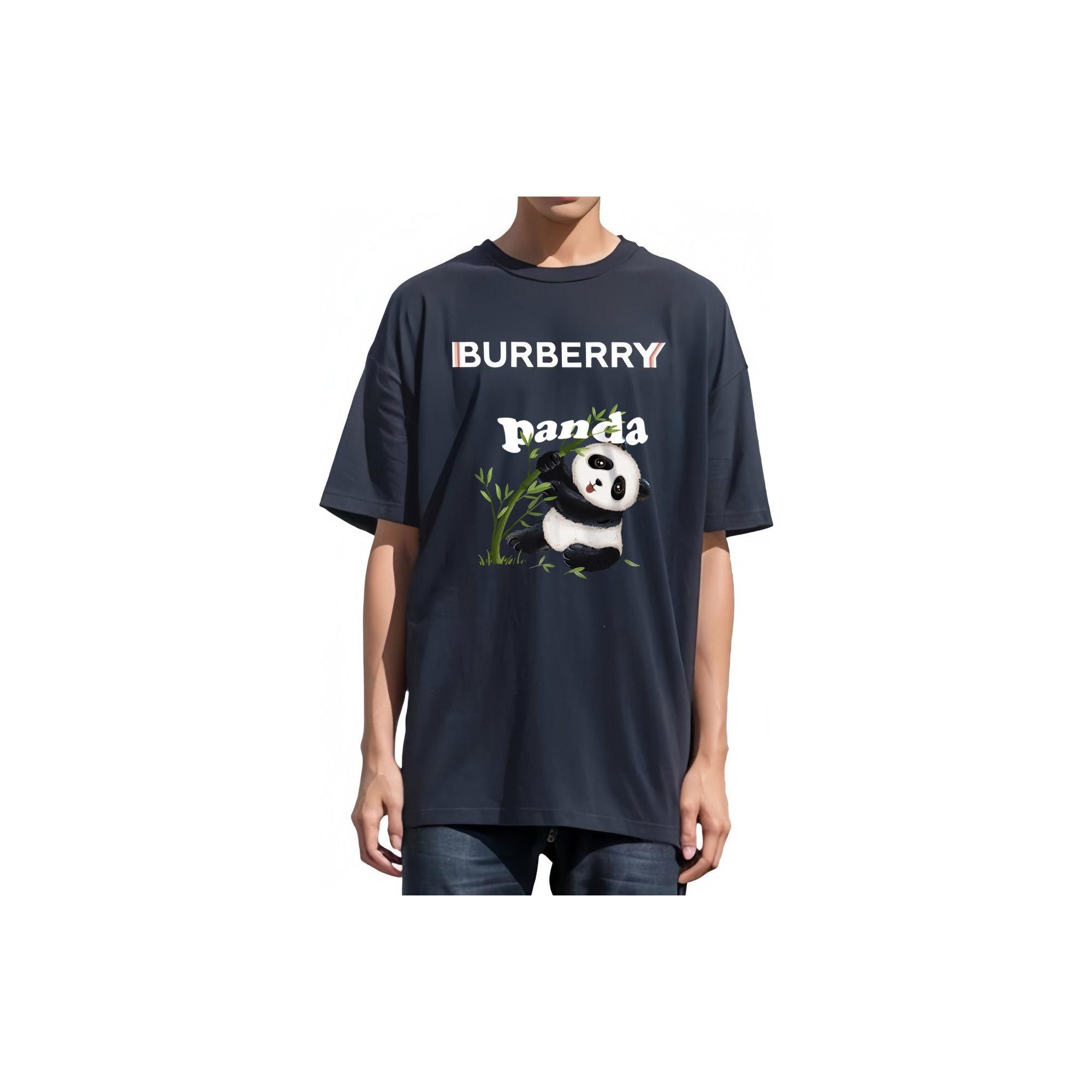 Burberry Kaos Logo Seri Huruf, Unisex, COD '"B-26