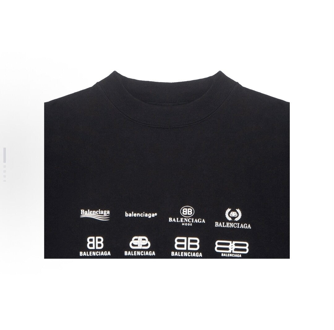 BALENCIAGA Kaos Logo Seri Huruf, Unisex '"COD '"  BA-2