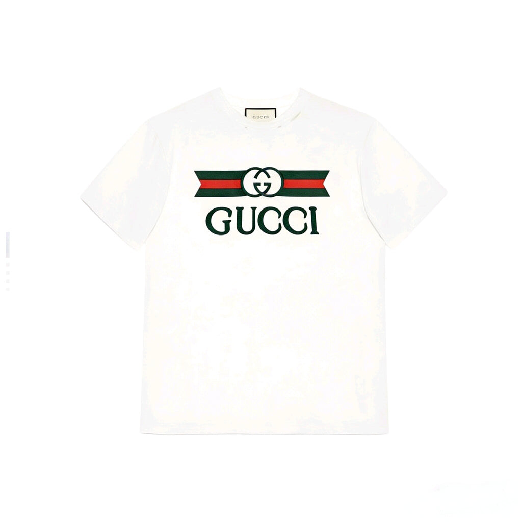 GUCCI Kaos Logo Seri Huruf, Unisex, COD '"    '"  GU10