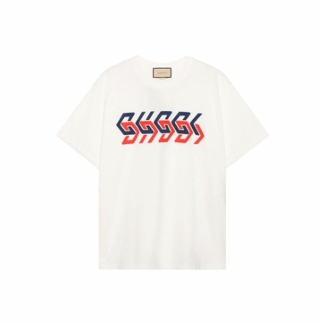 GUCCI Kaos Logo Seri Huruf, Unisex, COD '"    '"  G-18