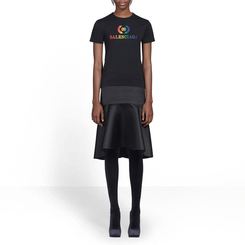Kaos Pendek Balenciaga dengan Motif Gambar/Cetak, Cocok untuk Pria dan Wanita -BL-08