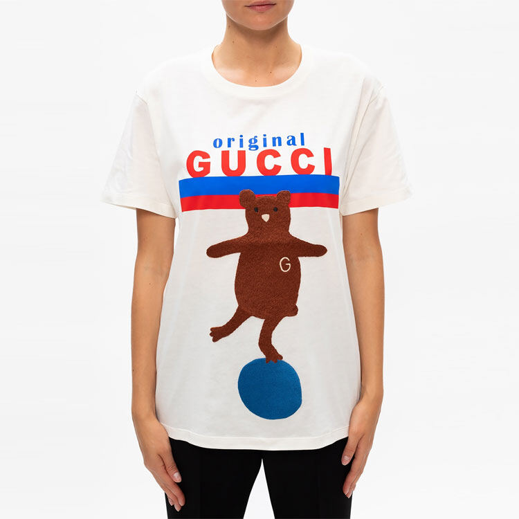 GUCCI Kaos Logo Seri Huruf, Unisex, COD '"    '"  G-60