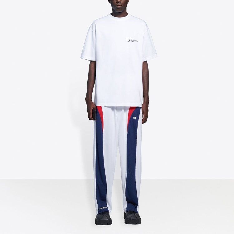 Kaos Pendek Balenciaga dengan Motif Gambar/Cetak, Cocok untuk Pria dan Wanita -BL-51