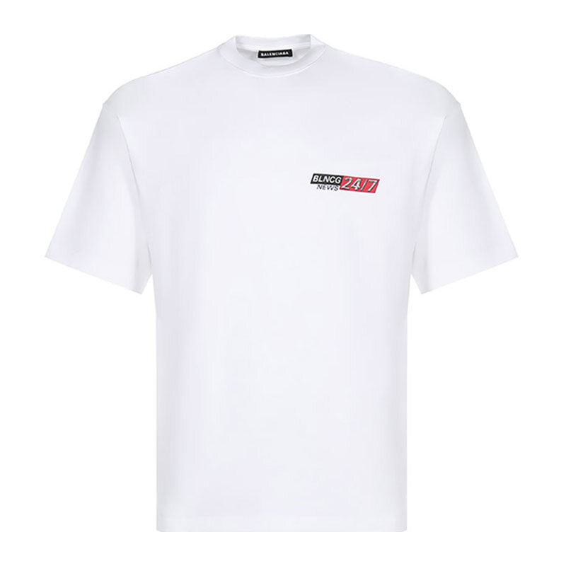Kaos Pendek Balenciaga dengan Motif Gambar/Cetak, Cocok untuk Pria dan Wanita -BL-52