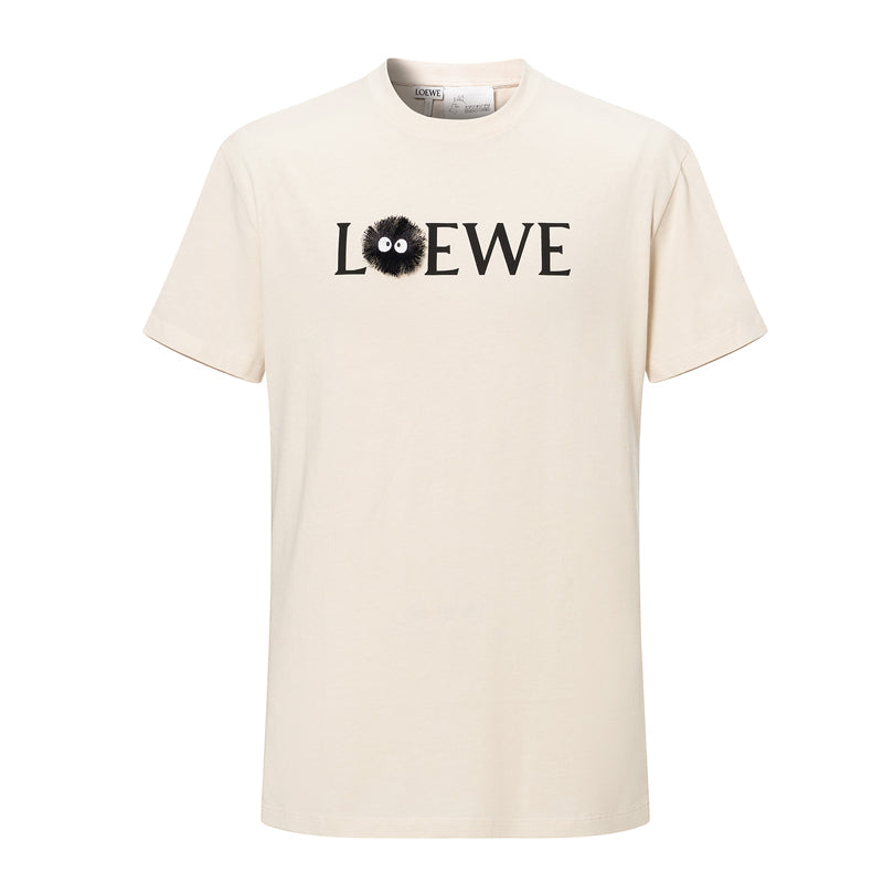 Kaos Pendek LOEWE dengan Motif Gambar/Cetak, Cocok untuk Pria dan Wanita -LE-10