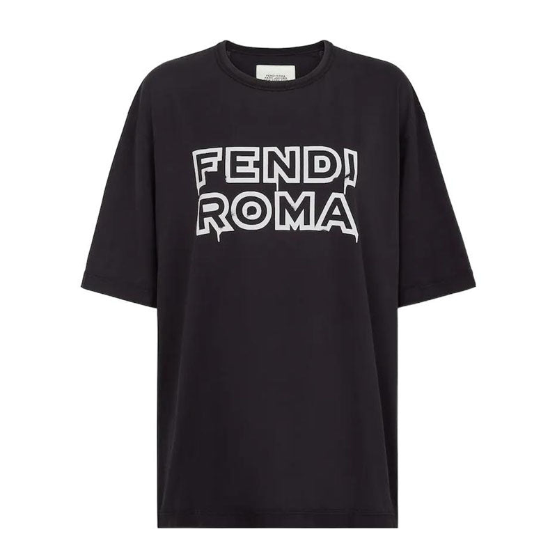 Kaos Pendek FENDI dengan Motif Gambar/Cetak, Cocok untuk Pria dan WanitaF-13