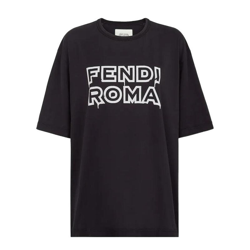 Kaos Pendek FENDI dengan Motif Gambar/Cetak, Cocok untuk Pria dan WanitaF-13