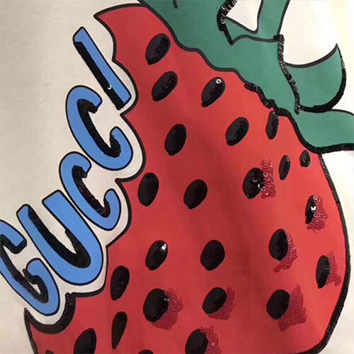 GUCCI Kaos Logo Seri Huruf, Unisex, COD '"  G-70