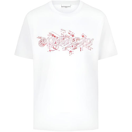 Kaos Givenchy Bermotif, Unisex -J-09