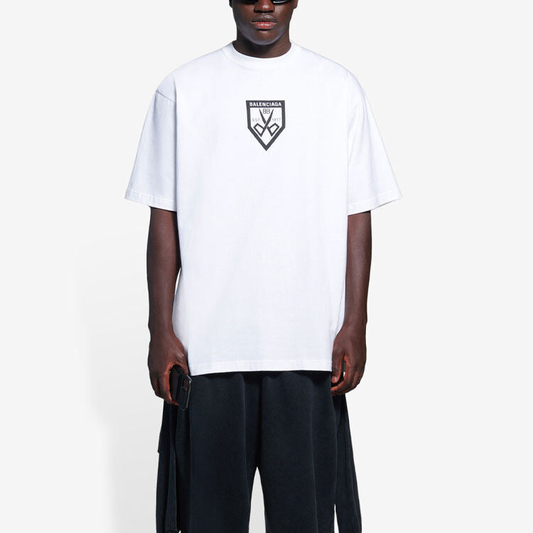 Kaos Pendek Balenciaga dengan Motif Gambar/Cetak, Cocok untuk Pria dan Wanita -BL-47