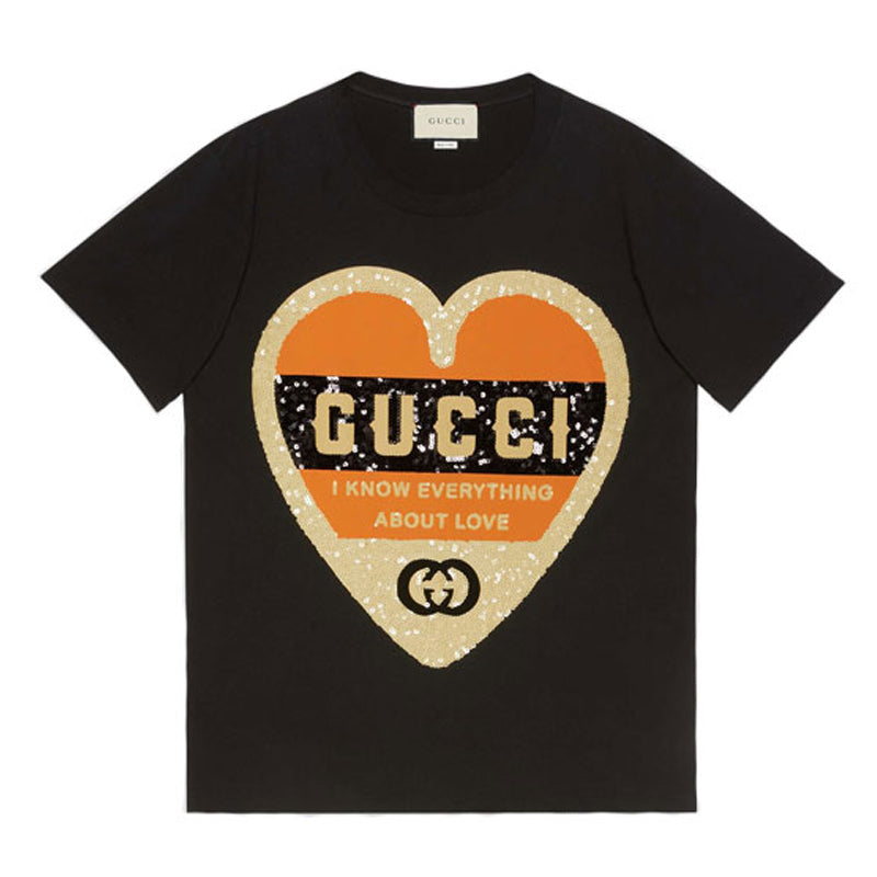 GUCCI Kaos Logo Seri Huruf, Unisex, COD '"    '"  G-27