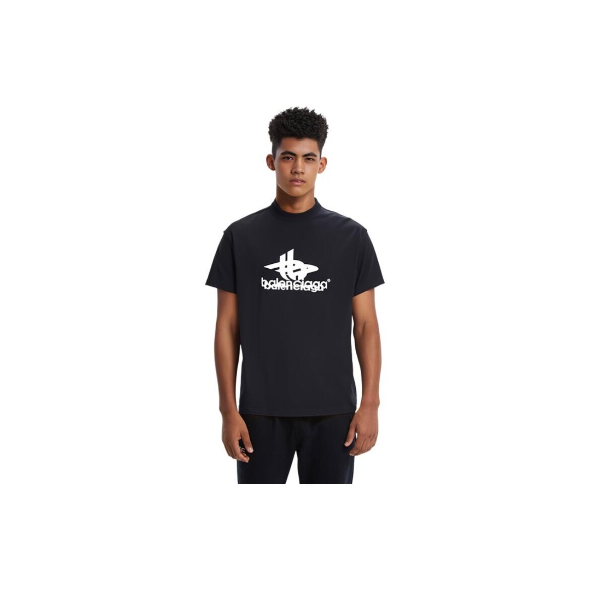 Kaos Pendek Balenciaga dengan Motif Gambar/Cetak, Cocok untuk Pria dan Wanita -BL-17