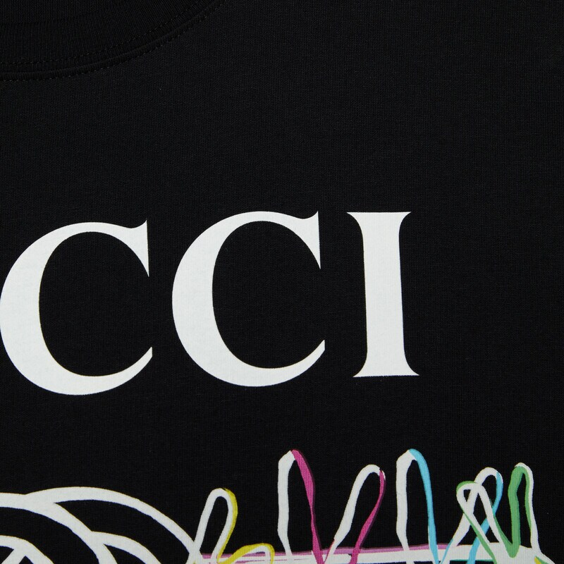 GUCCI Kaos Logo Seri Huruf, Unisex, COD '"    '"  G-43