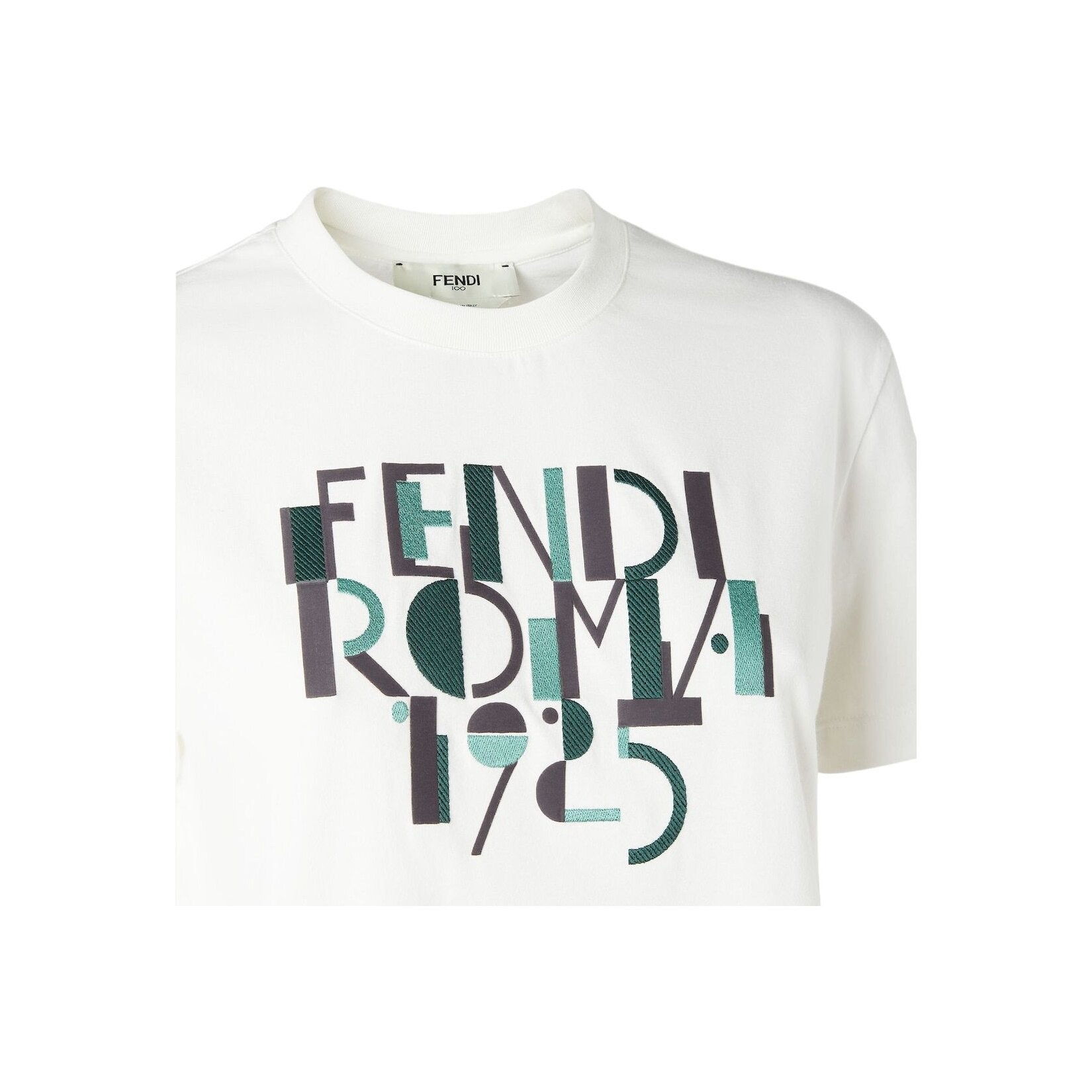 Kaos Pendek FENDI dengan Motif Gambar/Cetak, Cocok untuk Pria dan WanitaF-27