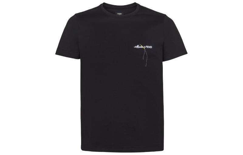 Kaos Pendek FENDI dengan Motif Gambar/Cetak, Cocok untuk Pria dan WanitaF-53