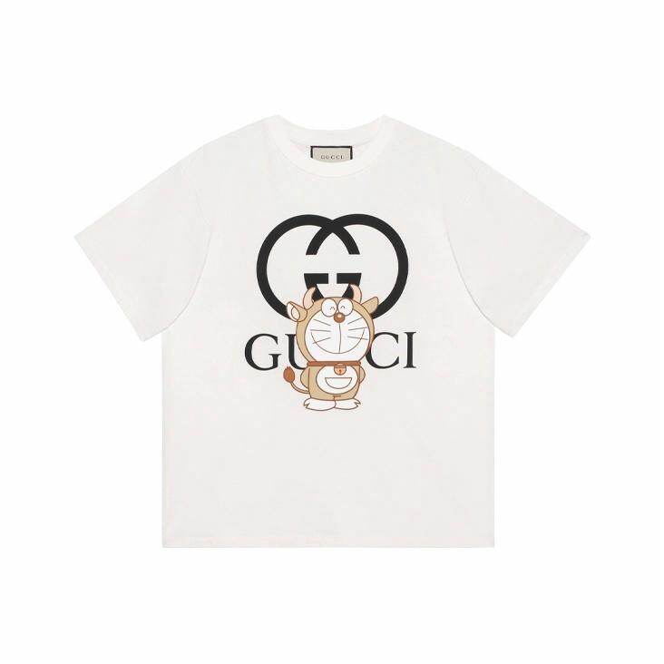 GUCCI Kaos Logo Seri Huruf, Unisex, COD '"  G-104