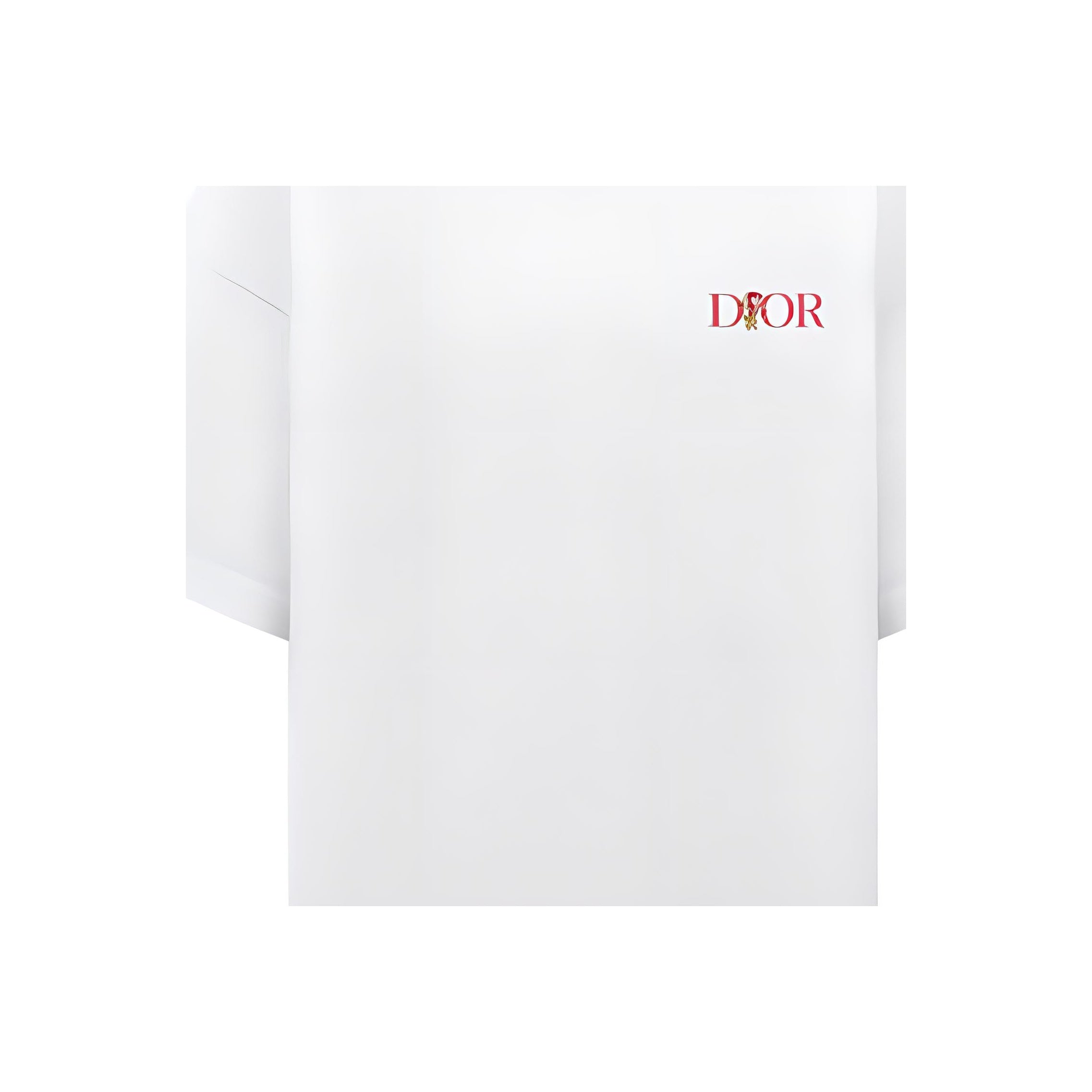 Kaos Pendek DIOR dengan Motif Gambar/Cetak, Cocok untuk Pria dan Wanita  -D-21