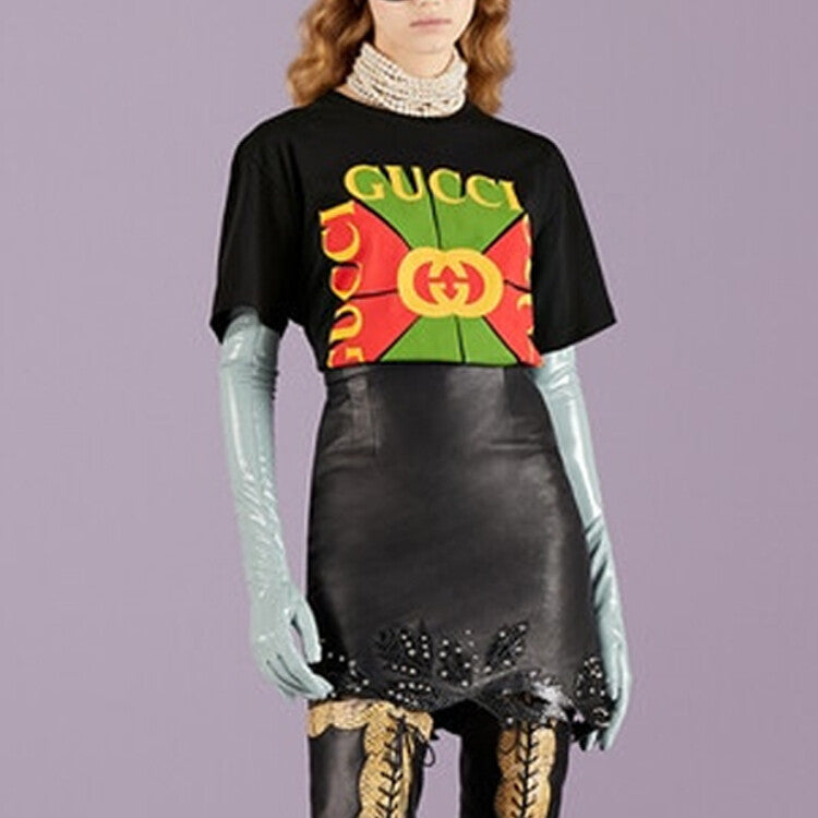 GUCCI Kaos Logo Seri Huruf, Unisex, COD '"    '"  G-55