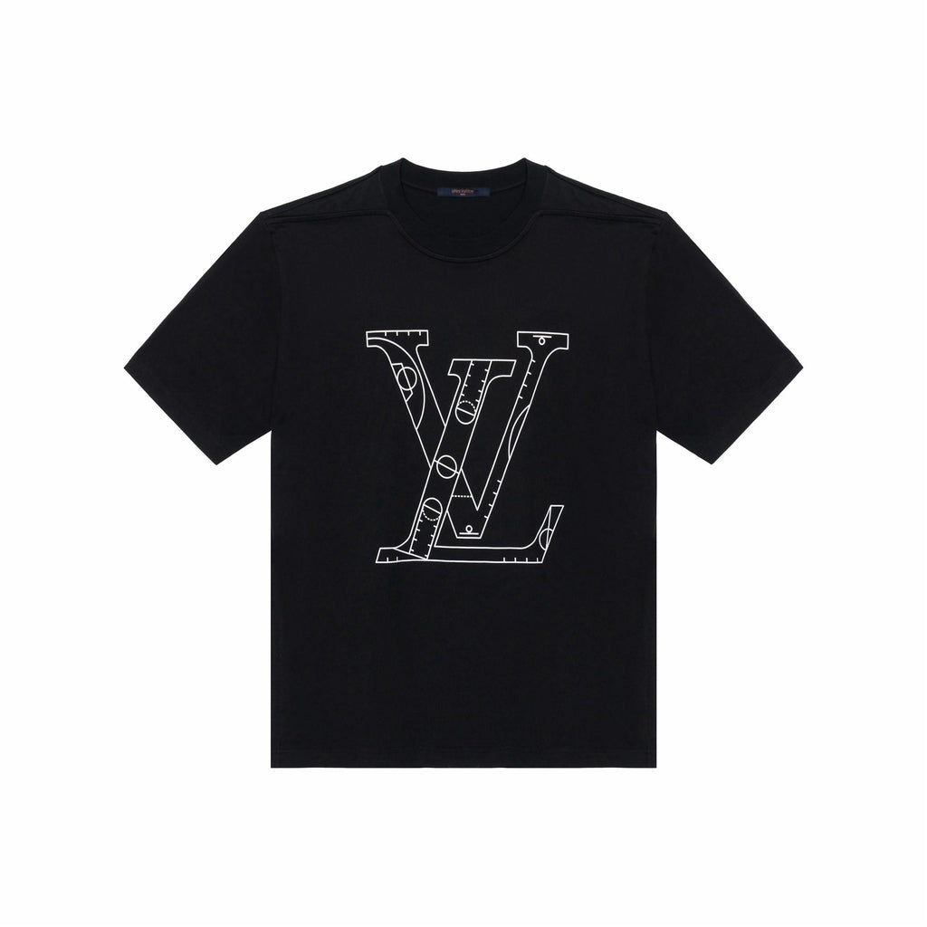 LV Kaos Logo Seri Huruf, Unisex, COD '-L-21