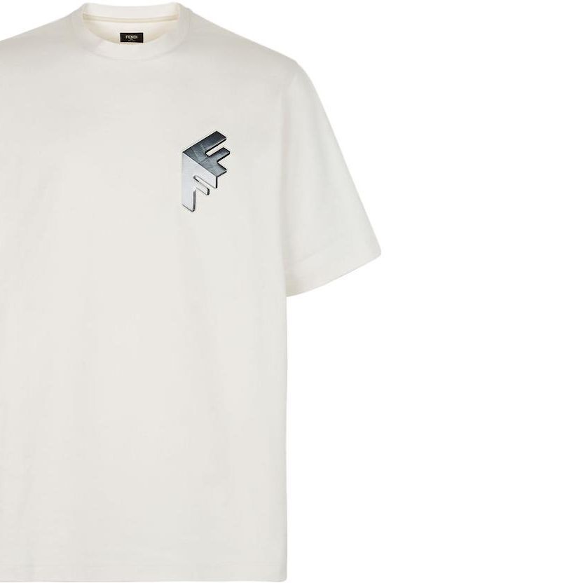 Kaos Pendek FENDI dengan Motif Gambar/Cetak, Cocok untuk Pria dan WanitaF-15
