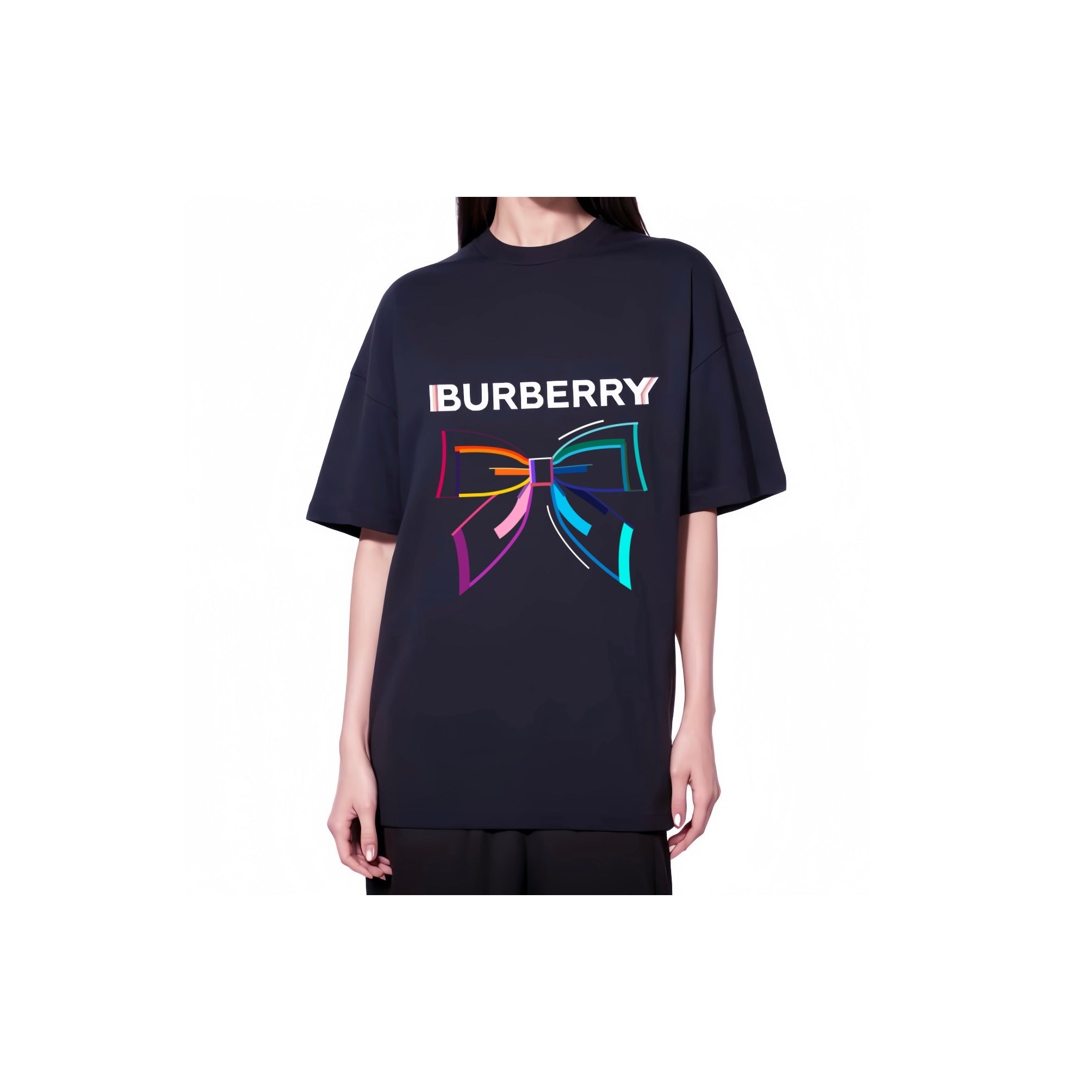 Burberry Kaos Logo Seri Huruf, Unisex, COD '"B-13