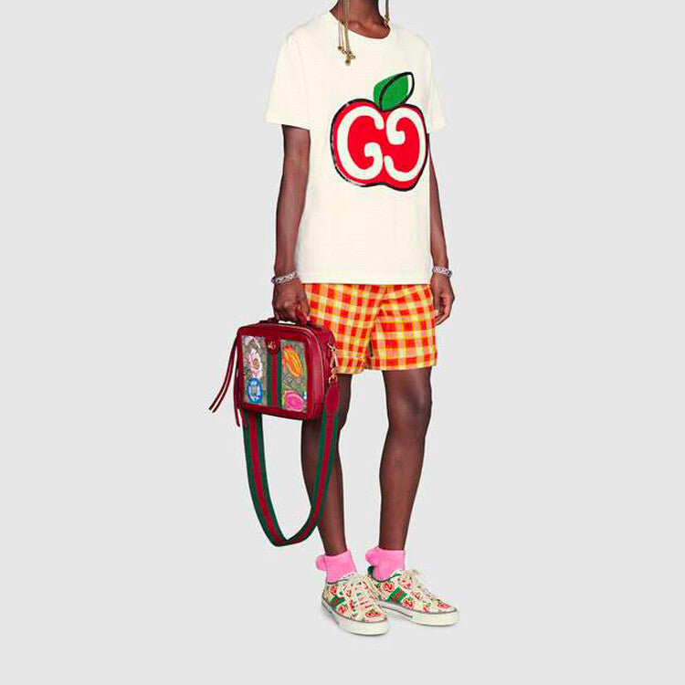 GUCCI Kaos Logo Seri Huruf, Unisex, COD '"    '"  G-61