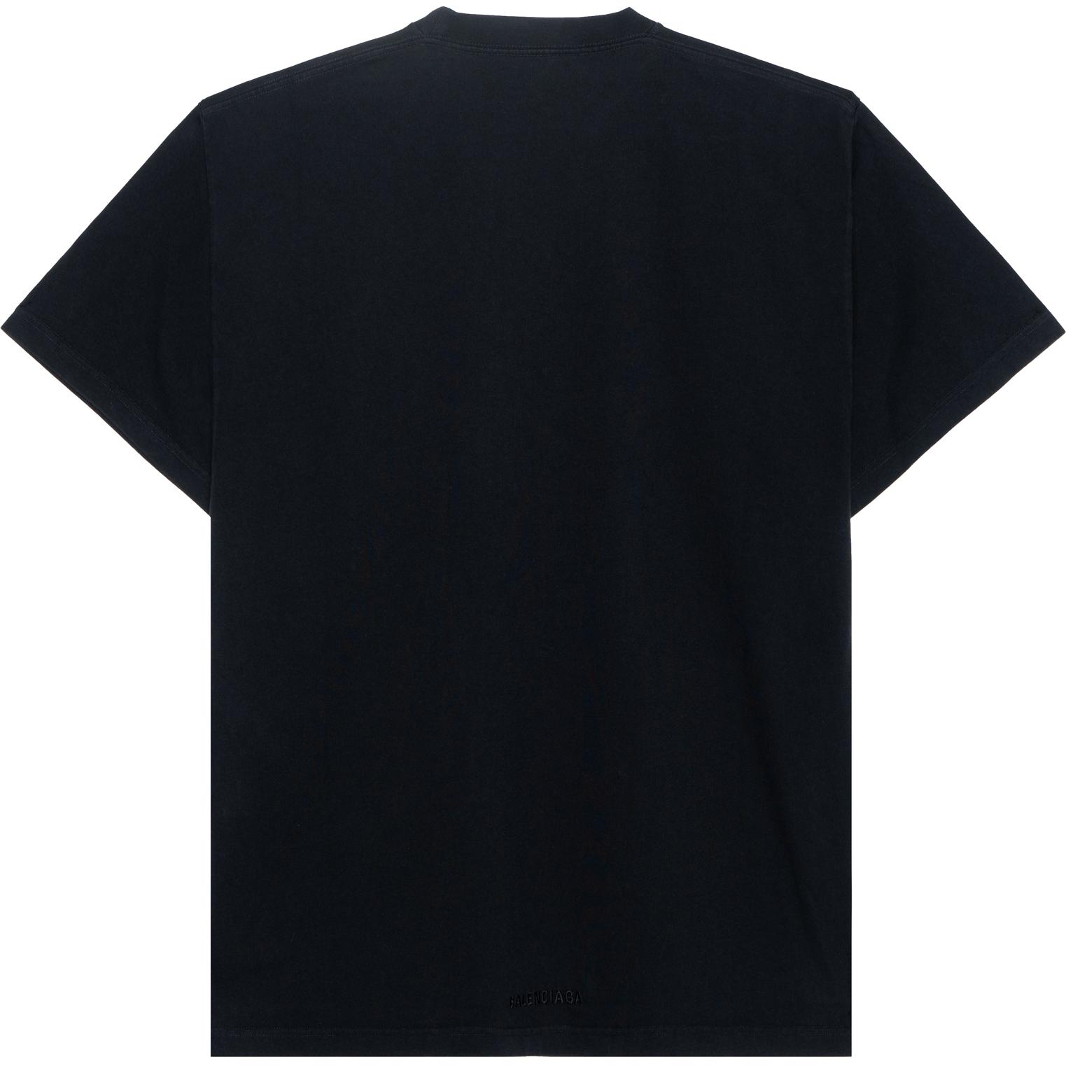 Kaos Pendek Balenciaga dengan Motif Gambar/Cetak, Cocok untuk Pria dan Wanita -BL-07