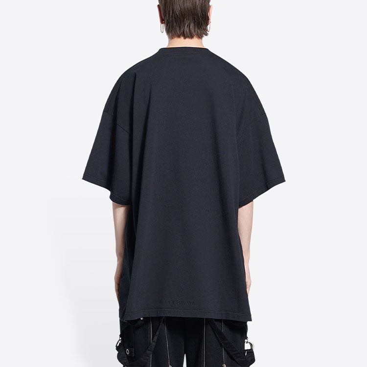 Kaos Pendek Balenciaga dengan Motif Gambar/Cetak, Cocok untuk Pria dan Wanita -BL-07