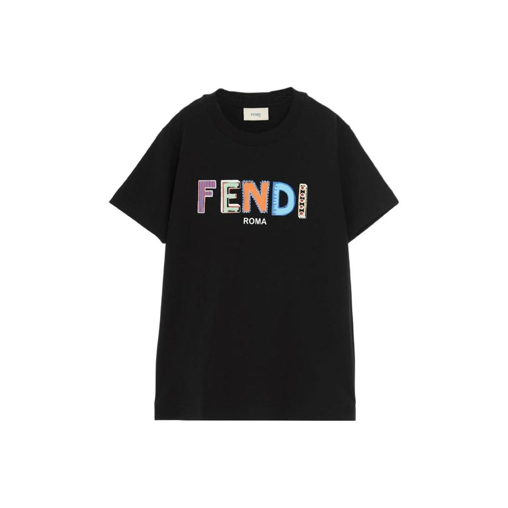 Kaos Pendek FENDI dengan Motif Gambar/Cetak, Cocok untuk Pria dan WanitaF-05