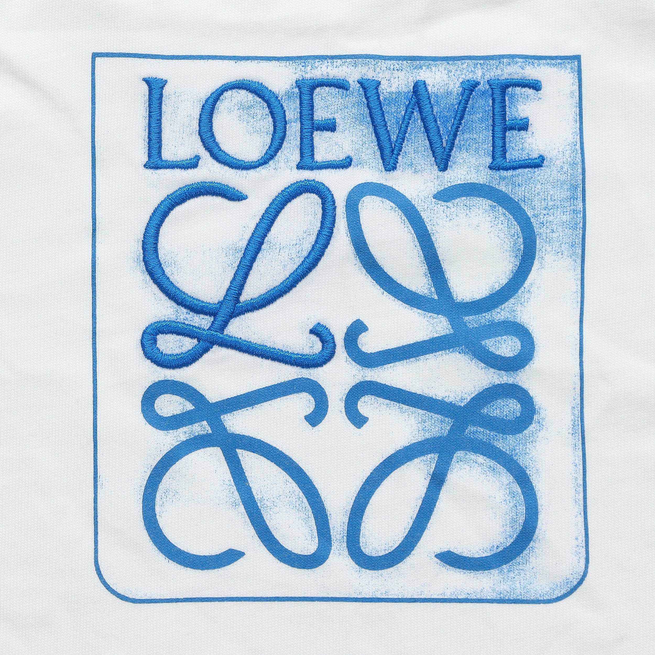 Kaos Pendek LOEWE dengan Motif Gambar/Cetak, Cocok untuk Pria dan Wanita -LE-03