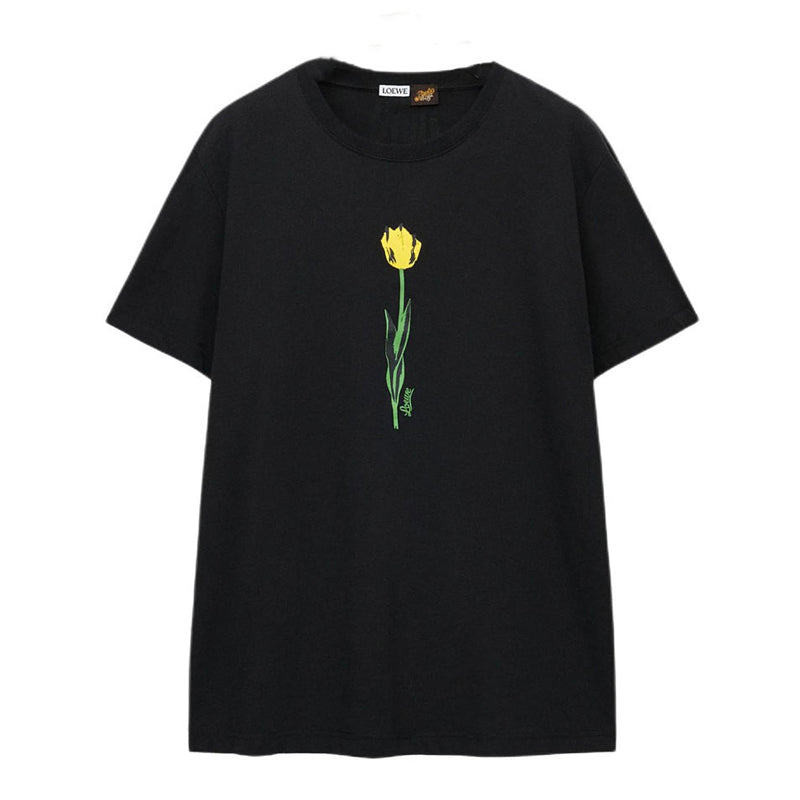 Kaos Pendek LOEWE dengan Motif Gambar/Cetak, Cocok untuk Pria dan Wanita -LE-23