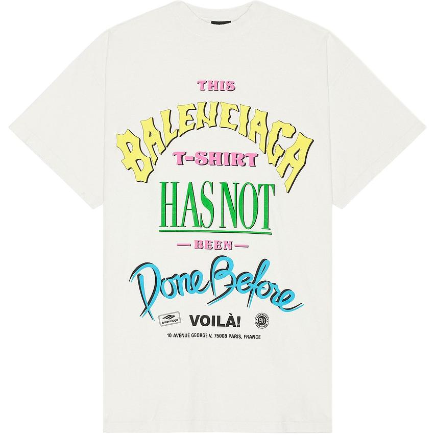 Kaos Pendek Balenciaga dengan Motif Gambar/Cetak, Cocok untuk Pria dan Wanita -BL-33