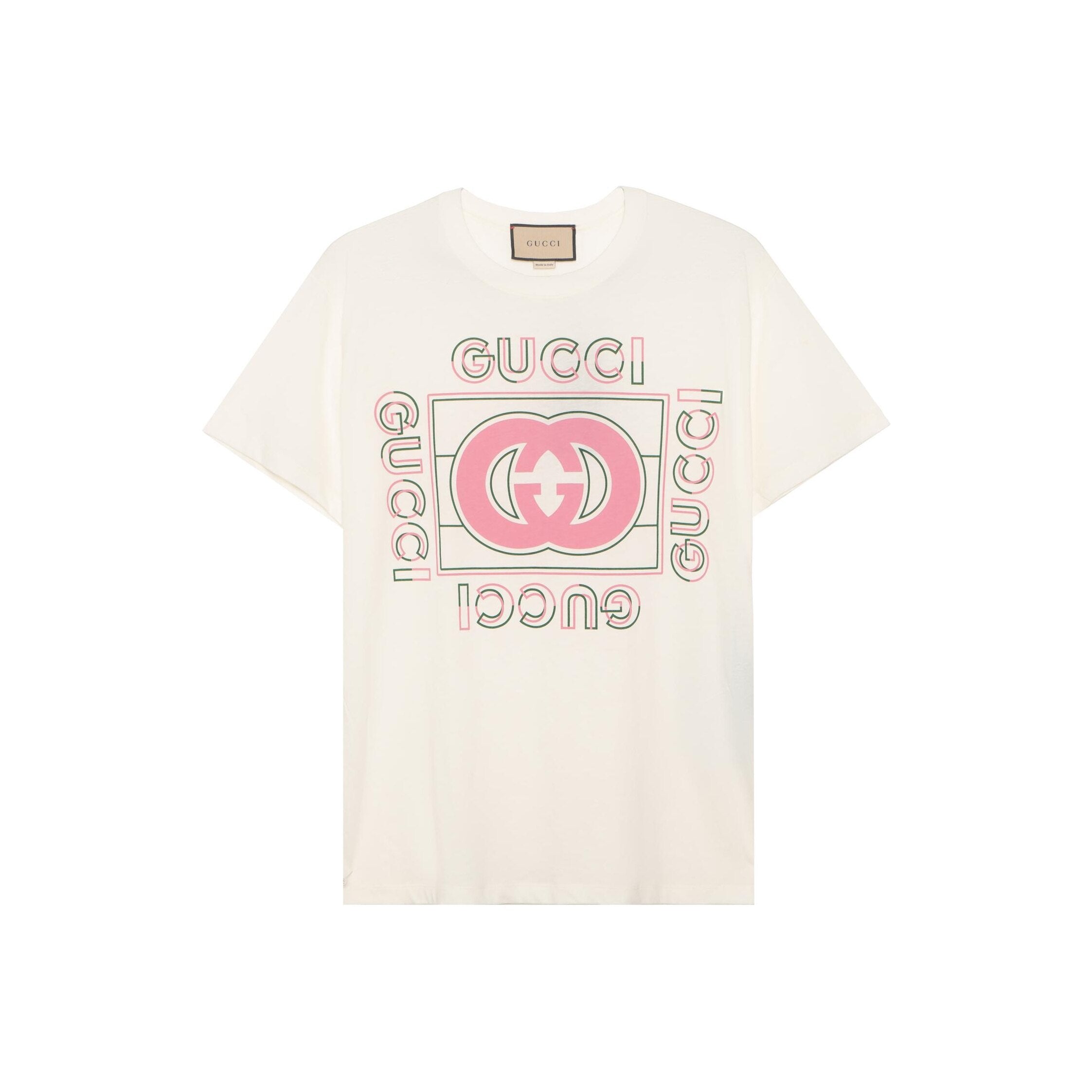 GUCCI Kaos Logo Seri Huruf, Unisex, COD '"    '"  G-28