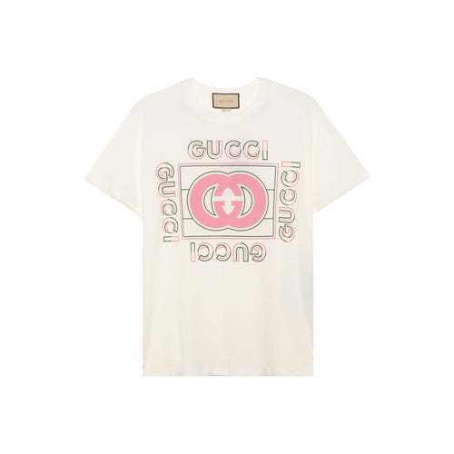 GUCCI Kaos Logo Seri Huruf, Unisex, COD '"    '"  G-28