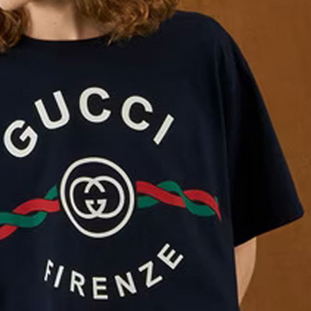 GUCCI Kaos Logo Seri Huruf, Unisex, COD '"    '"  G-50