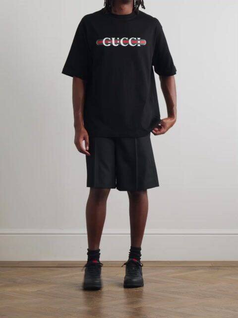 GUCCI Kaos Logo Seri Huruf, Unisex, COD '"    '"  G-04