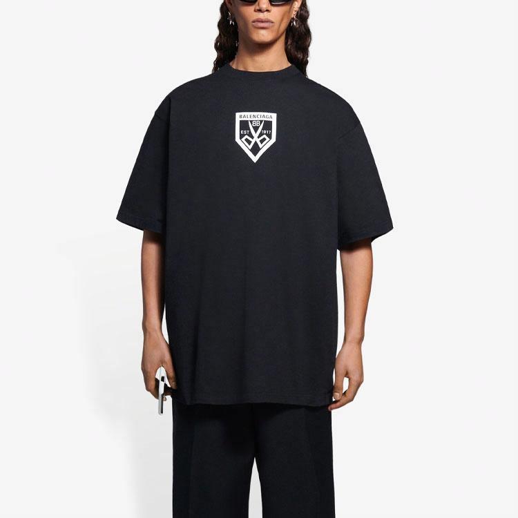 Kaos Pendek Balenciaga dengan Motif Gambar/Cetak, Cocok untuk Pria dan Wanita -BL-46