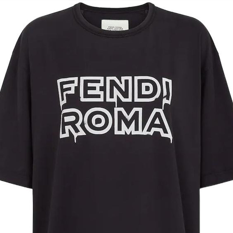 Kaos Pendek FENDI dengan Motif Gambar/Cetak, Cocok untuk Pria dan WanitaF-13